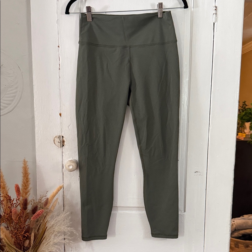 Fabletics PowerHold High Waist Olive Green 7/8 Women's Leggings